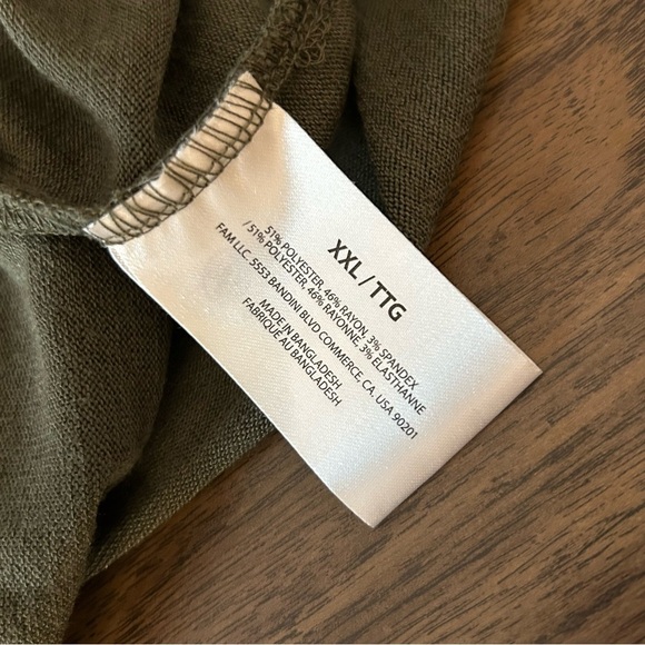 ❤️ NWT ORVIS Olive Green V-Neck Women’s Top XXL - Picture 10 of 11